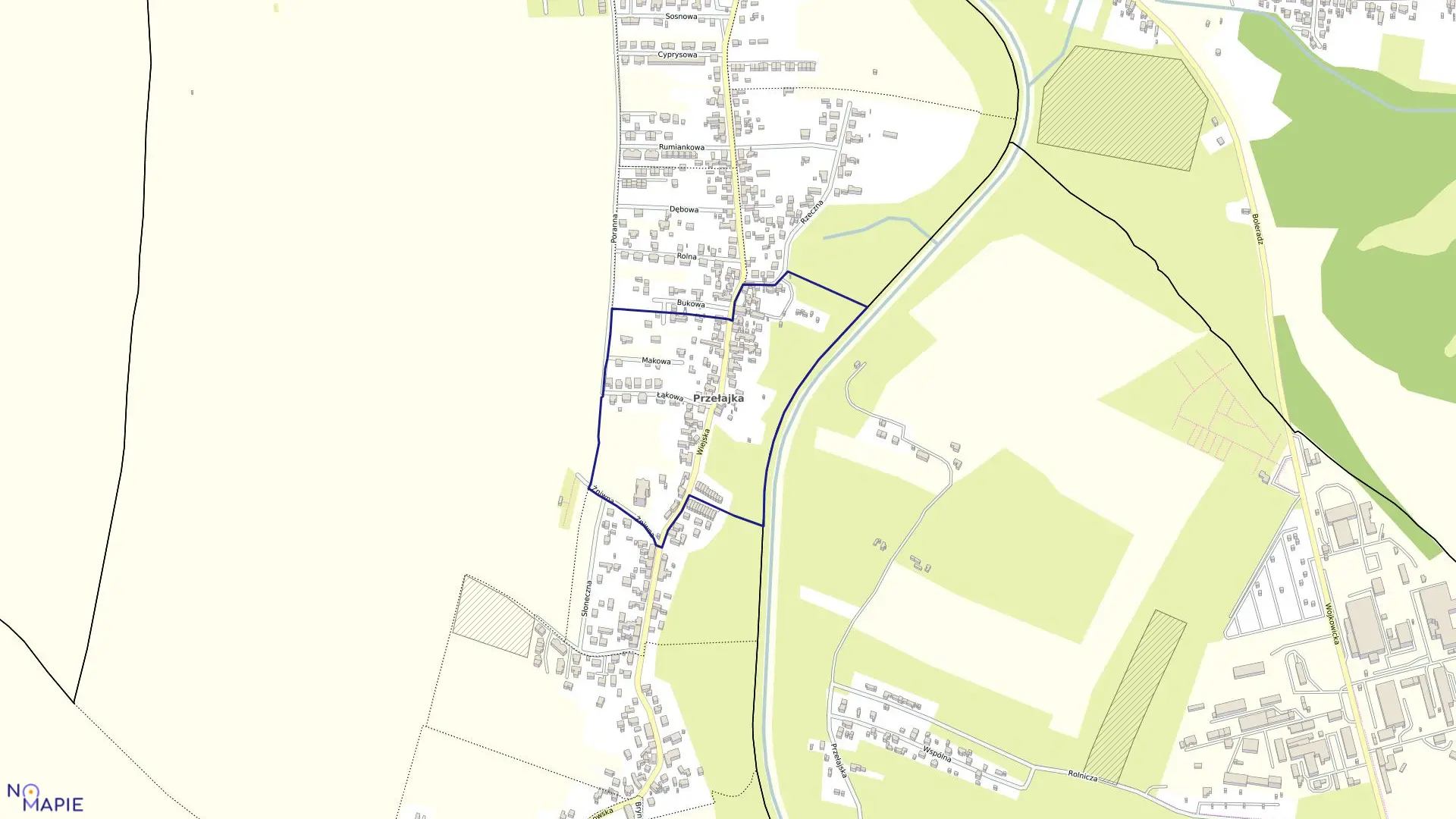 Mapa obrębu 43 w mieście Siemianowice Śląskie