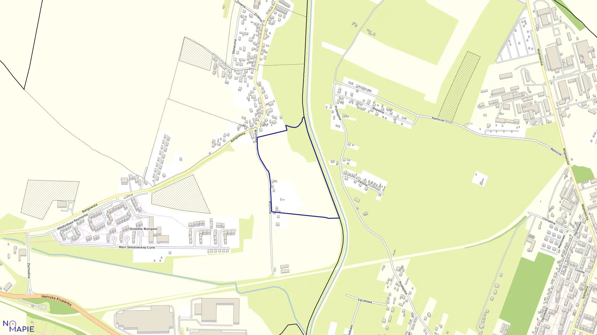 Mapa obrębu 47 w mieście Siemianowice Śląskie